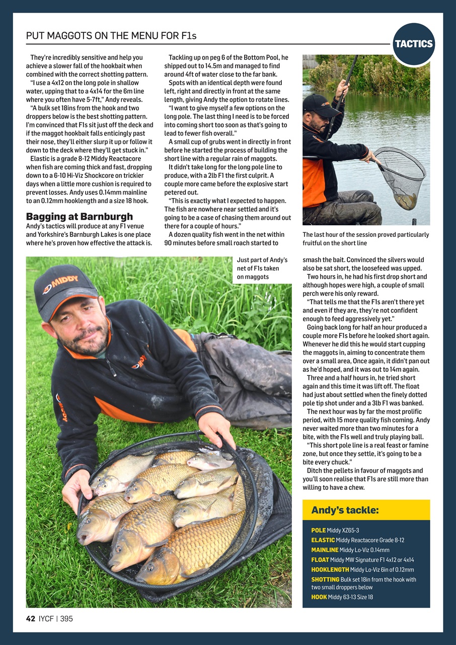 Improve Your Coarse Fishing Magazine 395 Back Issue