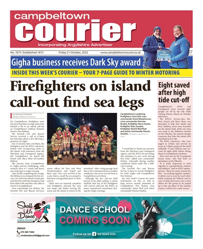 Campbeltown Courier Magazine - 21/10/2022 Back Issue