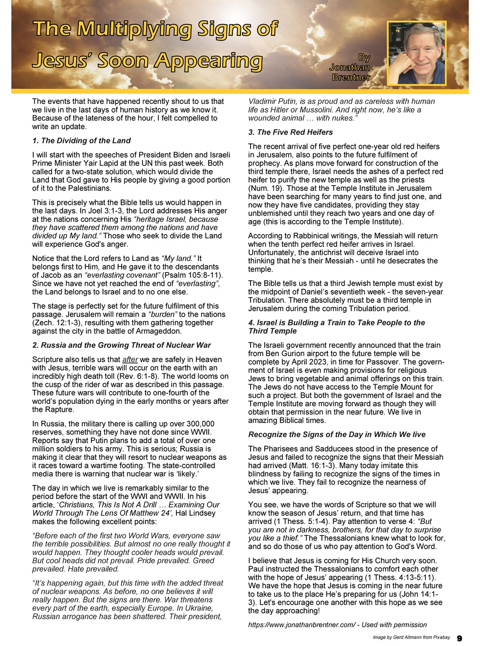 Prophetic Witness Magazine November 2022 Prophetic Witness Magazine