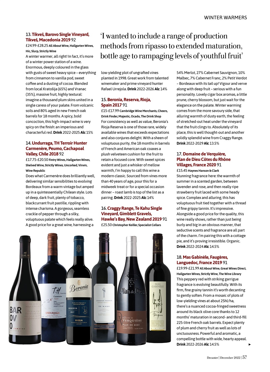 Decanter Magazine December 2022 Back Issue