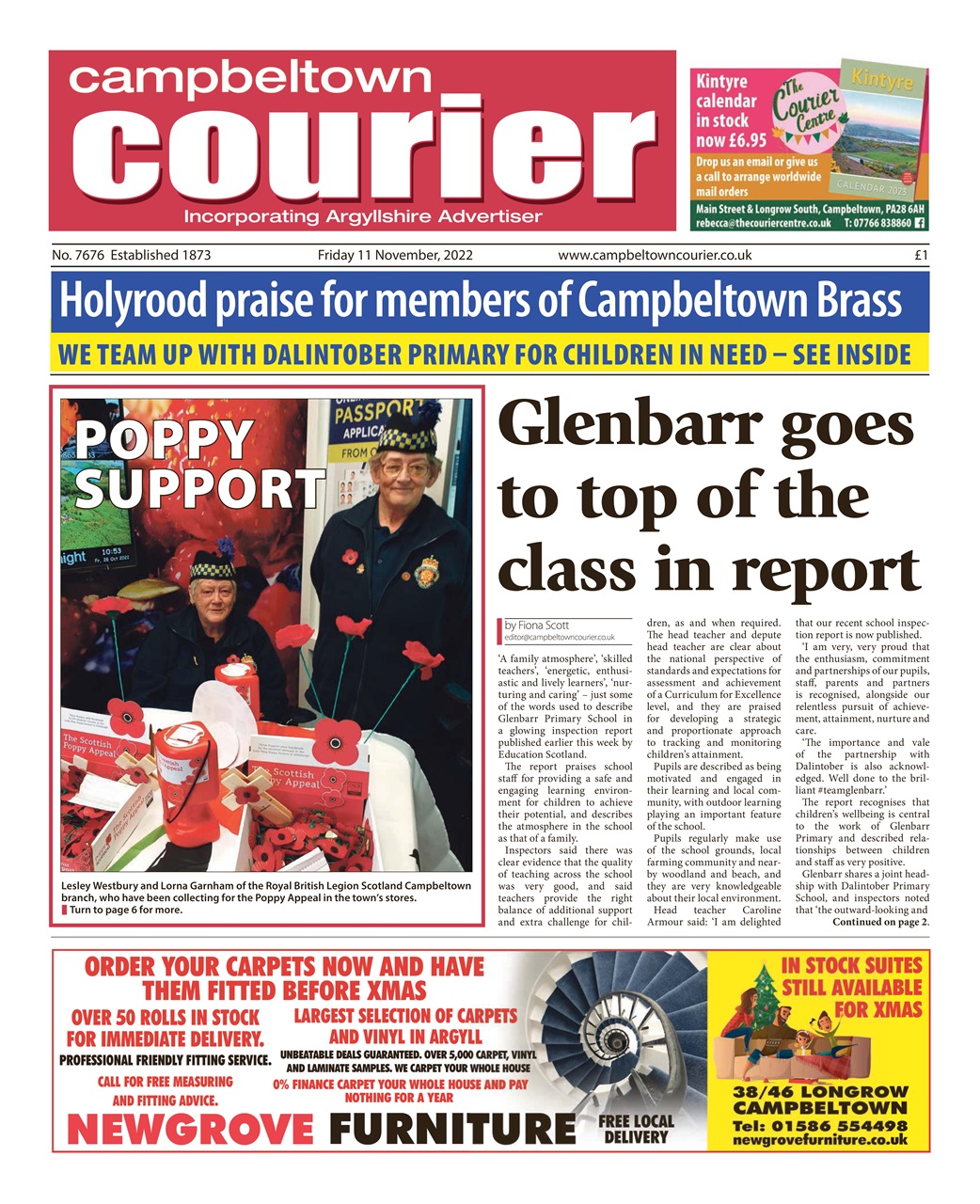 Campbeltown Courier Magazine 11112022 Back Issue