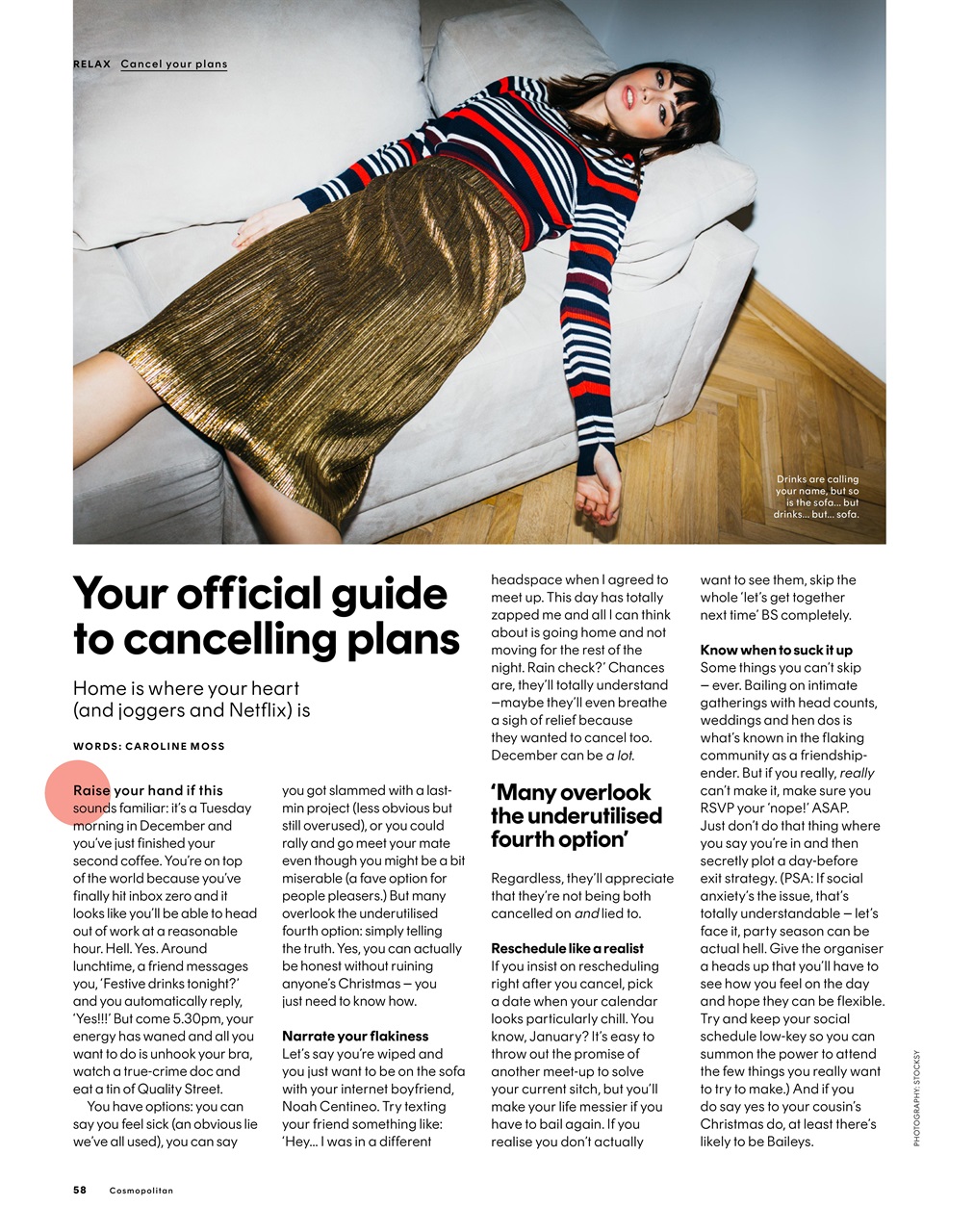 Cosmopolitan Magazine - Dec 22 / Jan 23 Back Issue