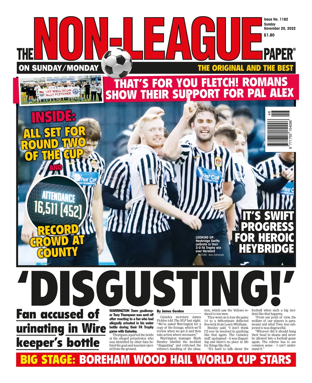 The NonLeague Football Paper Magazine 20 Nov 2022 Back Issue