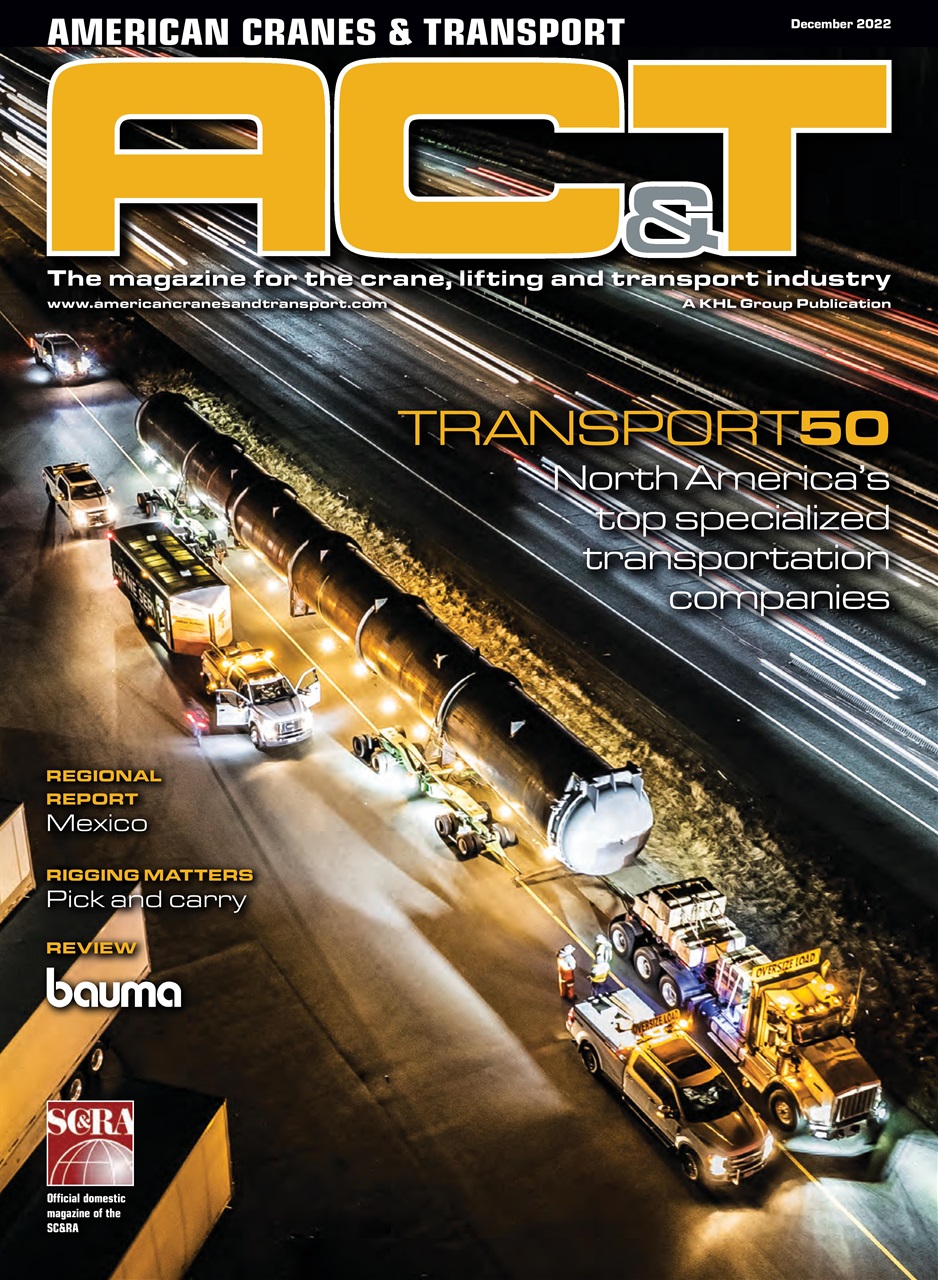 American Cranes & Transport Magazine December 2022 Back Issue