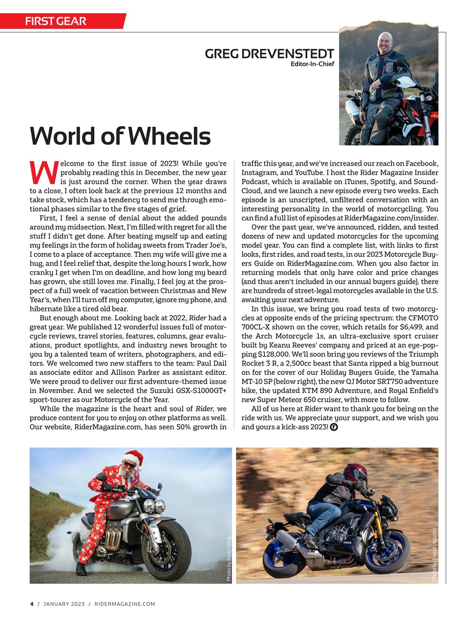 Rider Magazine January 2023 Back Issue
