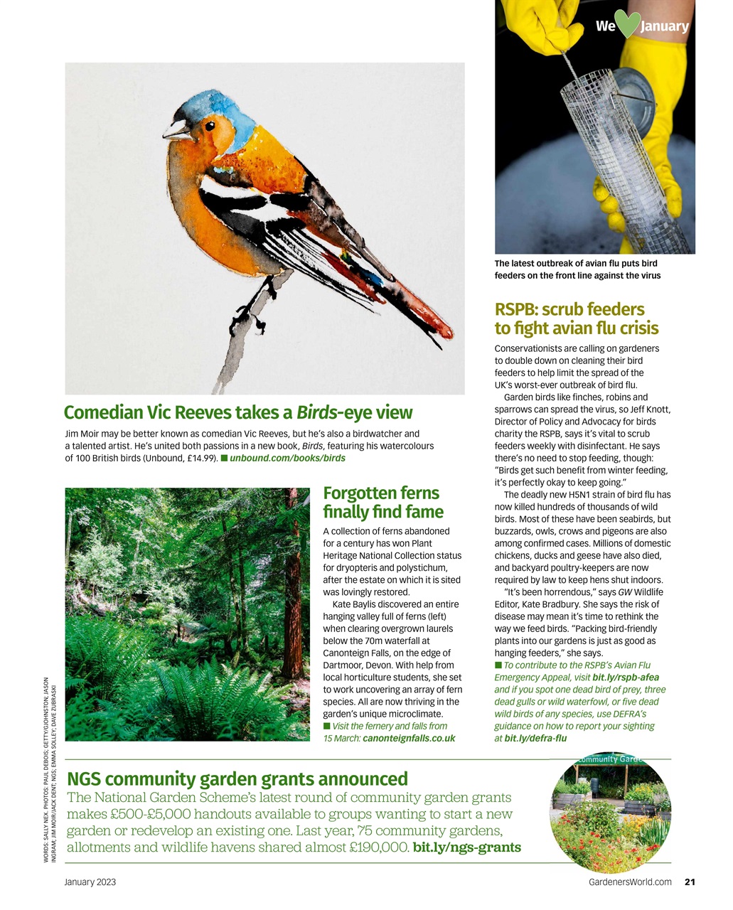 Bbc Gardeners World Magazine January Back Issue