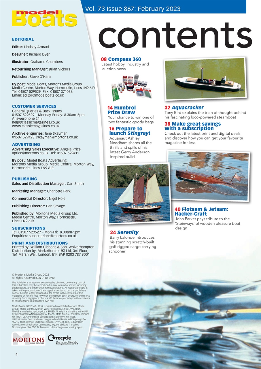 Model Boats Magazine - February 2023 Subscriptions | Pocketmags