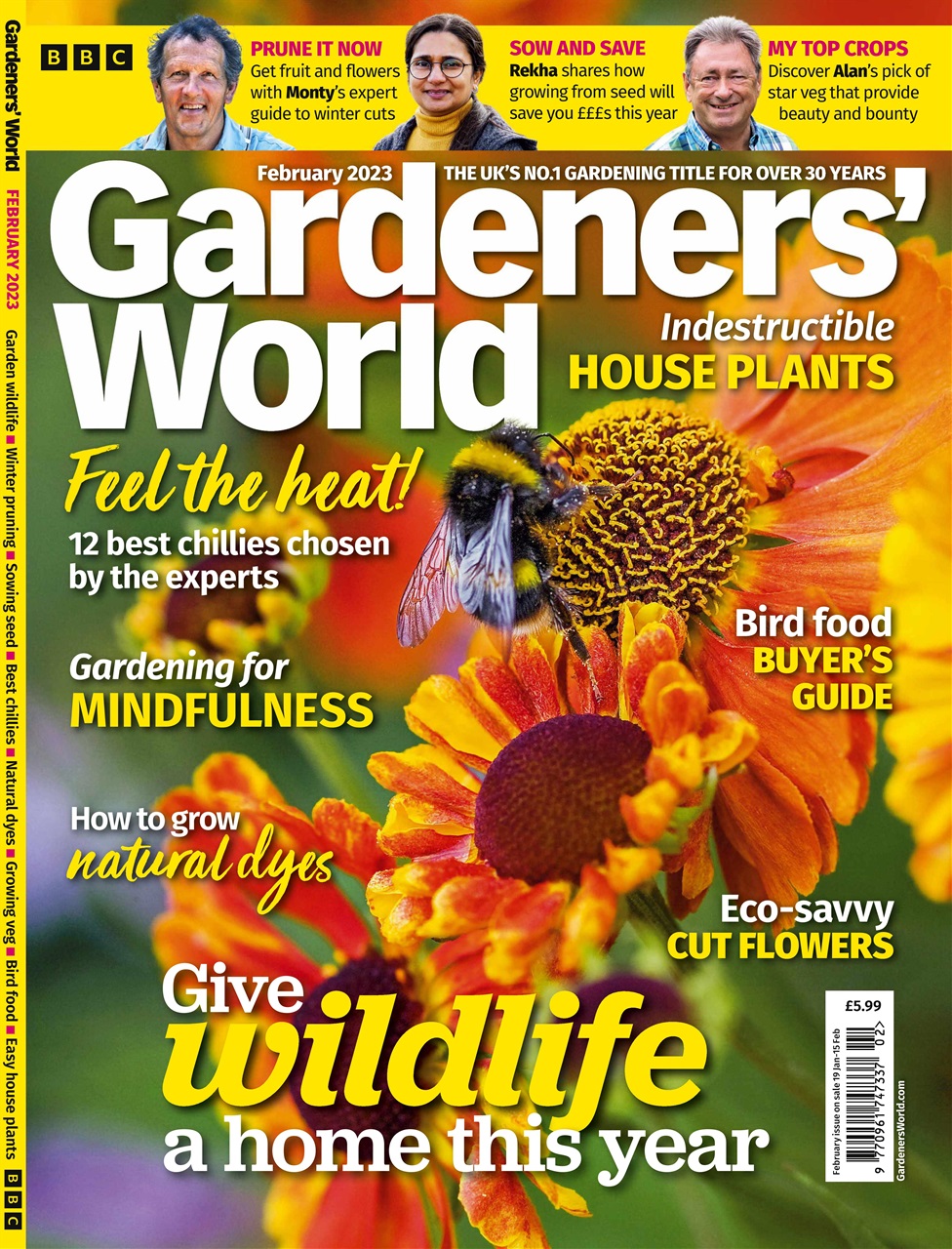 Bbc Gardeners World Magazine February Subscriptions Pocketmags