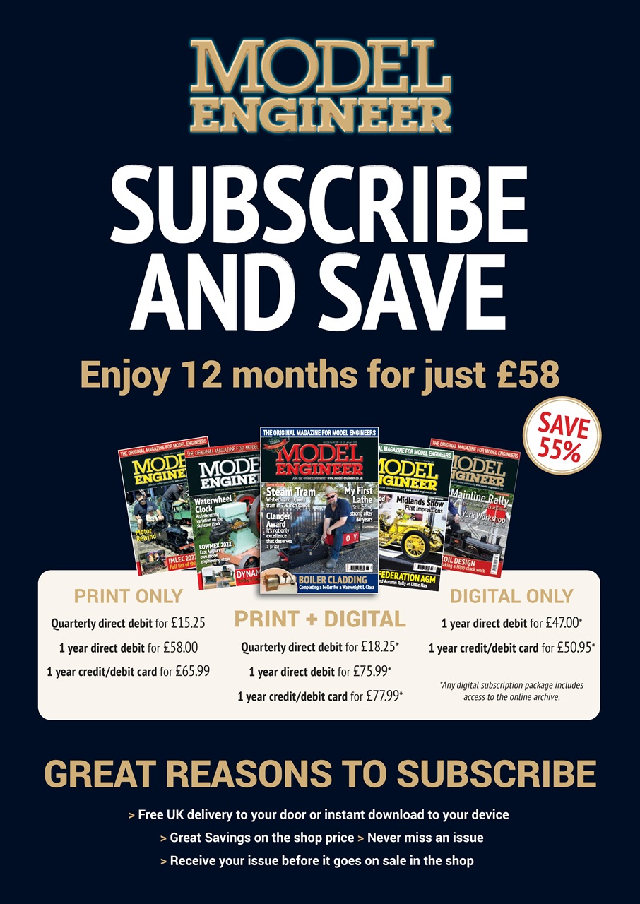 Model Engineer Magazine - Issue 4708 Back Issue
