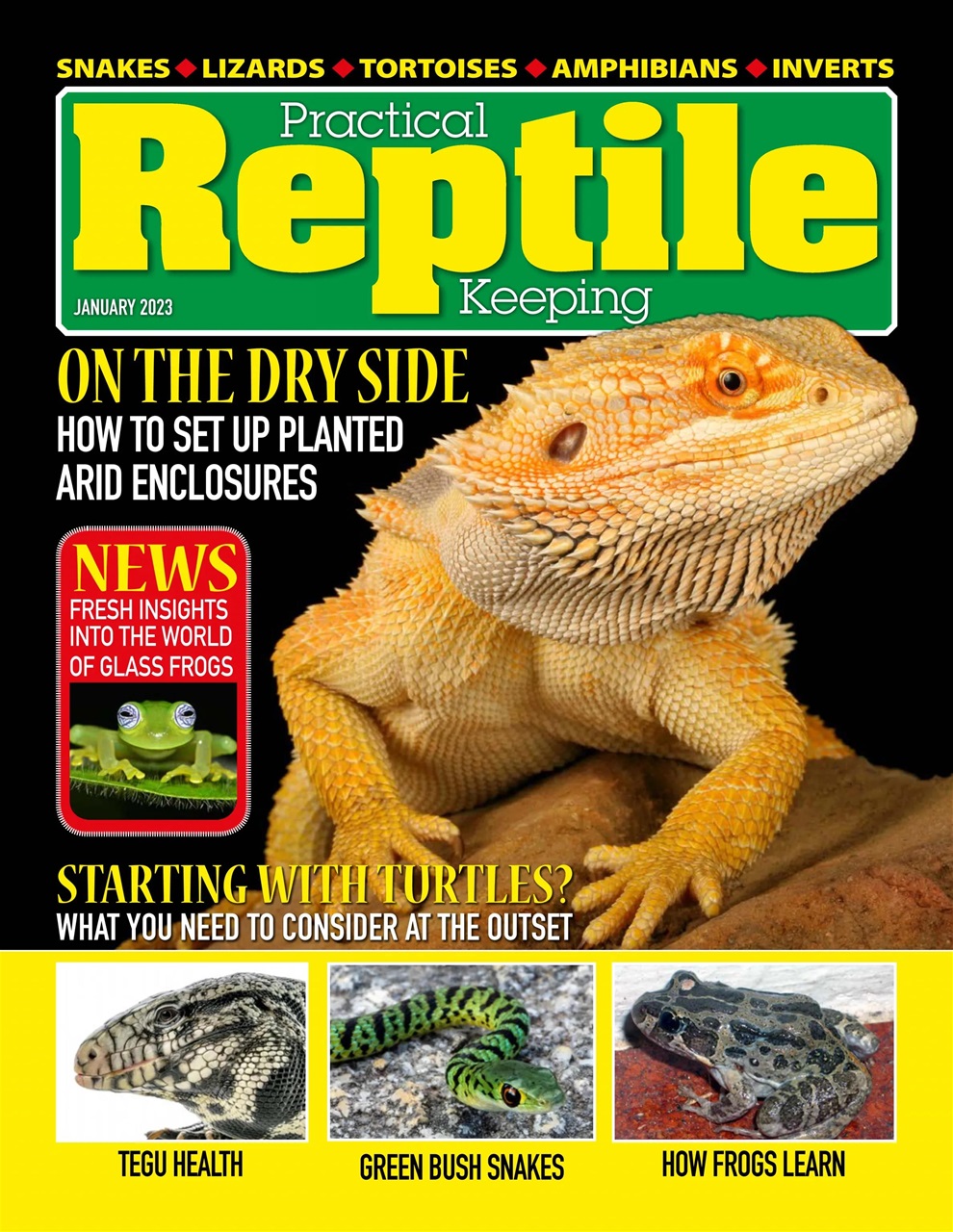 Practical Reptile Keeping Magazine January 2023 Back Issue