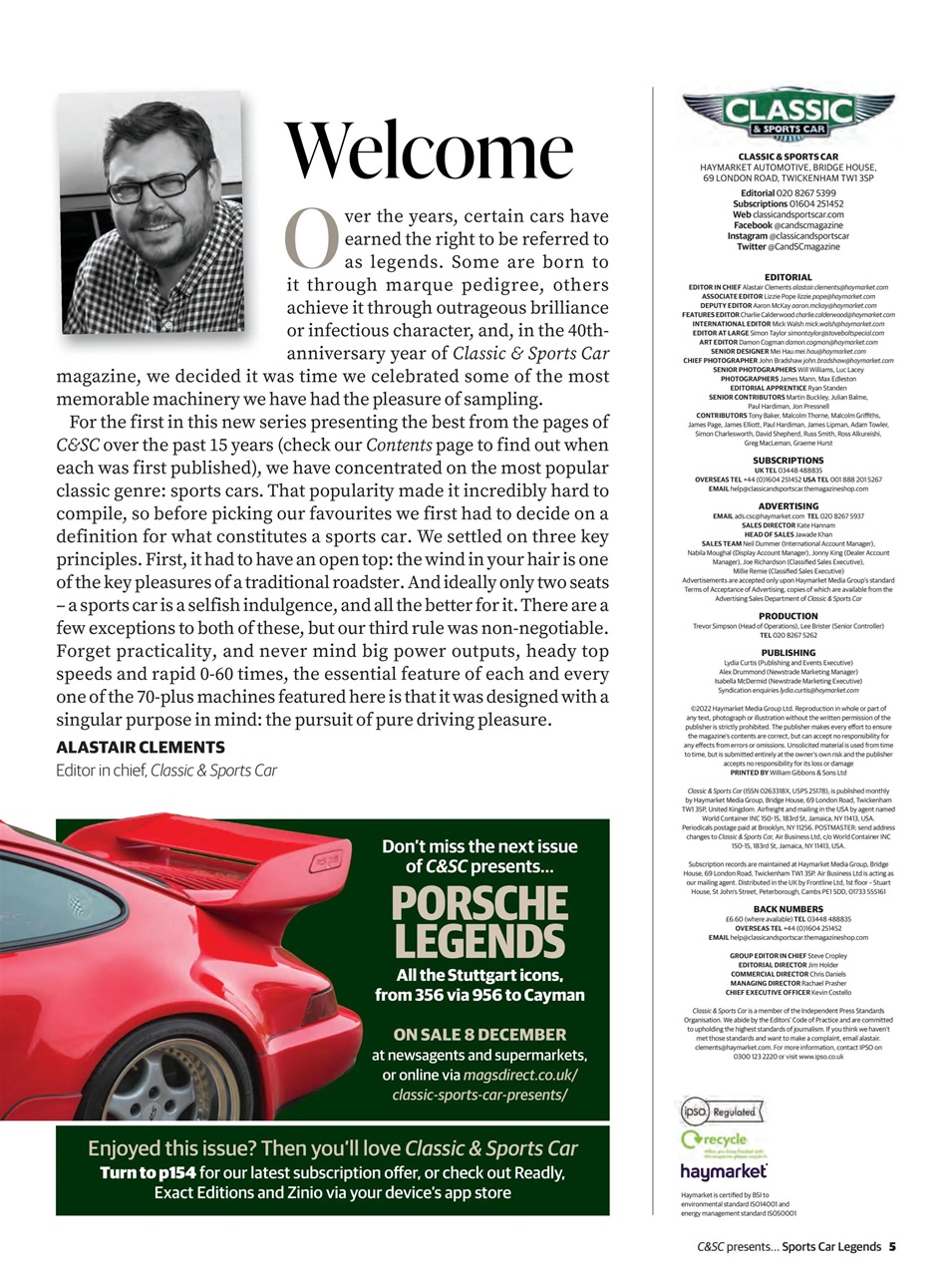 Classic & Sports Car Magazine - Sports Car Legends Special Issue