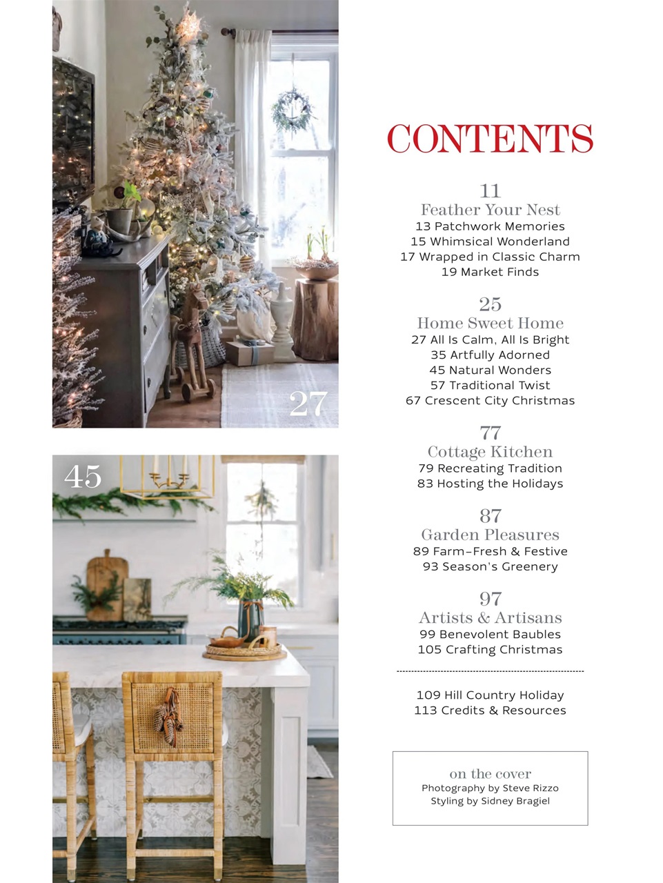 The Cottage Journal Magazine Christmas 2022 Back Issue