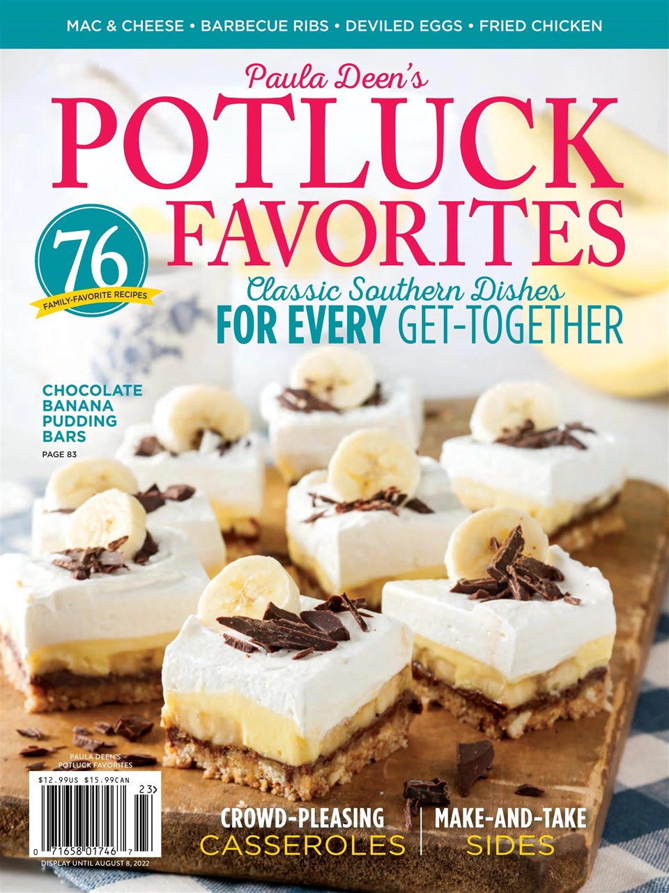Cooking with Paula Deen Magazine - Potluck Dishes 2022 Special Issue