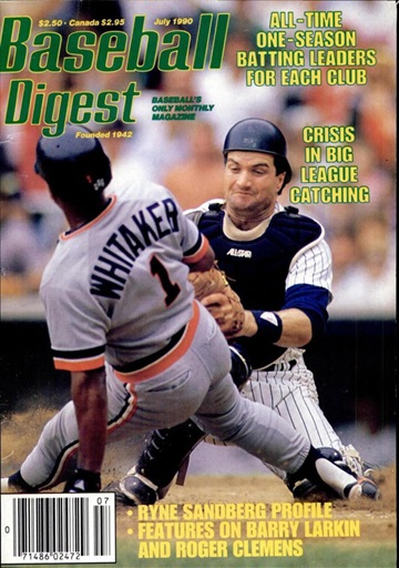 Baseball Digest Magazine - Mark McGwire Cover - April 1990
