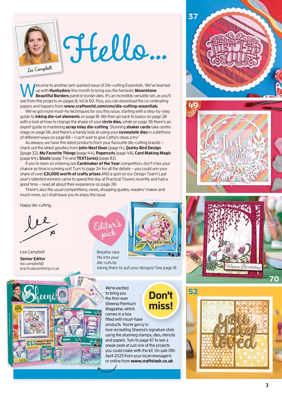 DieCutting Essentials Magazine 101 Back Issue