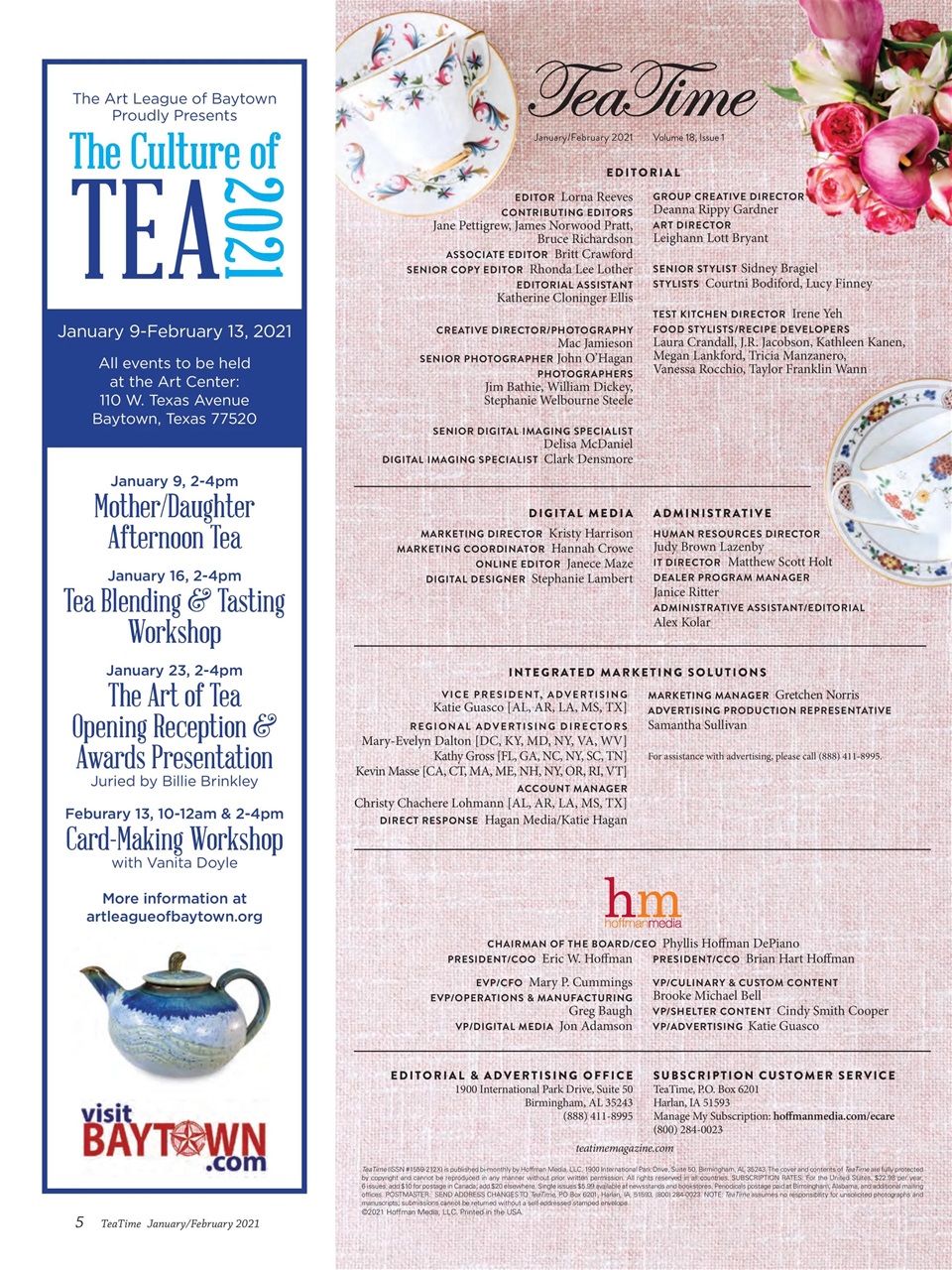 TeaTime Magazine - January/February 2021 Back Issue