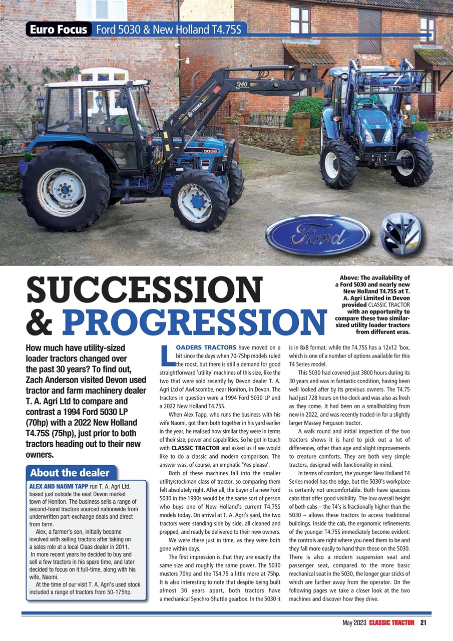 Classic Tractor Magazine - May 2023 Back Issue