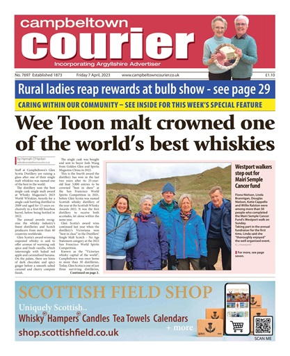 Campbeltown Courier Magazine 7th April 2023 Back Issue