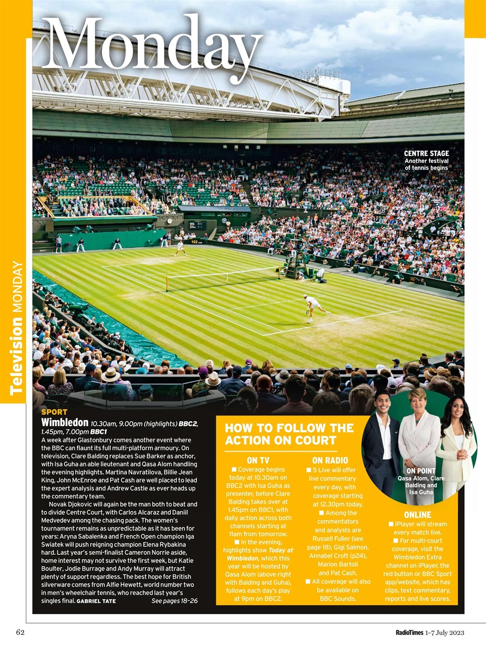 Radio Times Magazine 17th July 2023 Back Issue