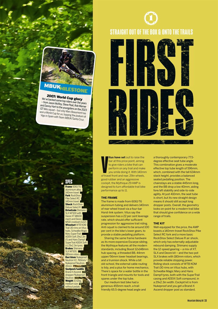 Mountain Biking UK Magazine July 2023 Back Issue