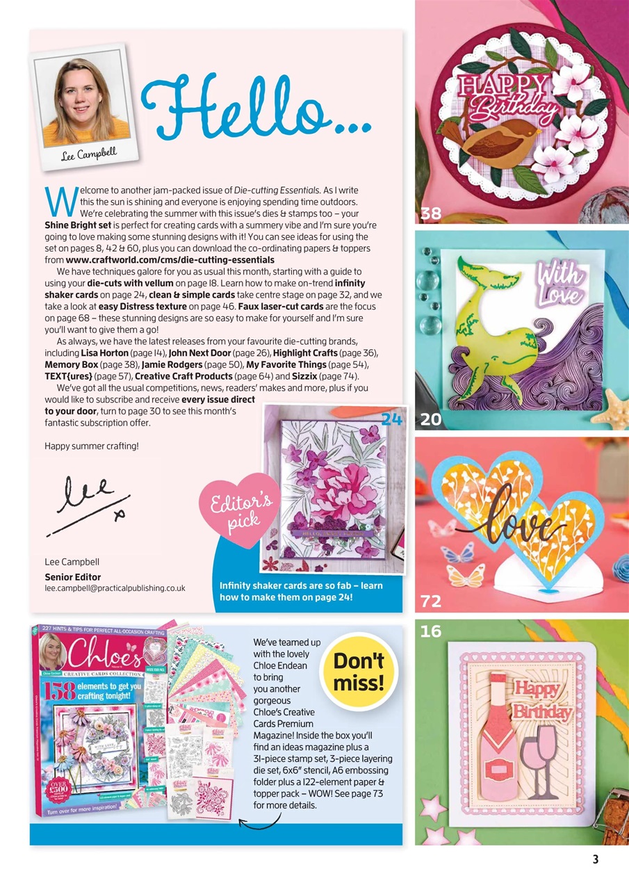 DieCutting Essentials Magazine 105 Back Issue