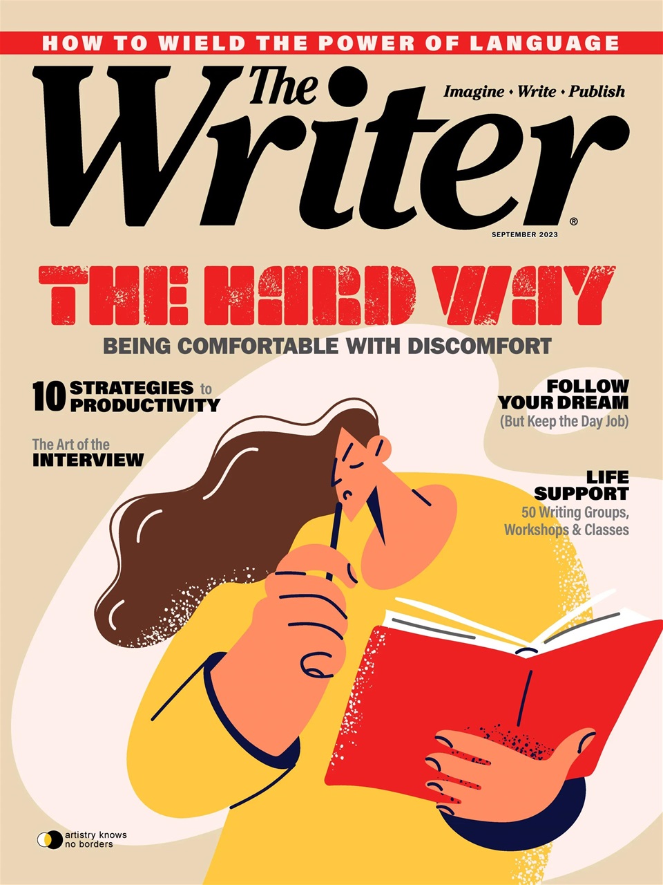 writing in the magazine