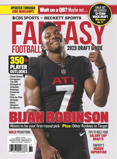 Beckett Fantasy Football Magazine 2019 (++ FREE GIFT) ENCORE CBS