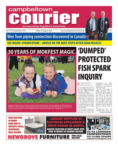 Campbeltown Courier Magazine 18082023 Back Issue