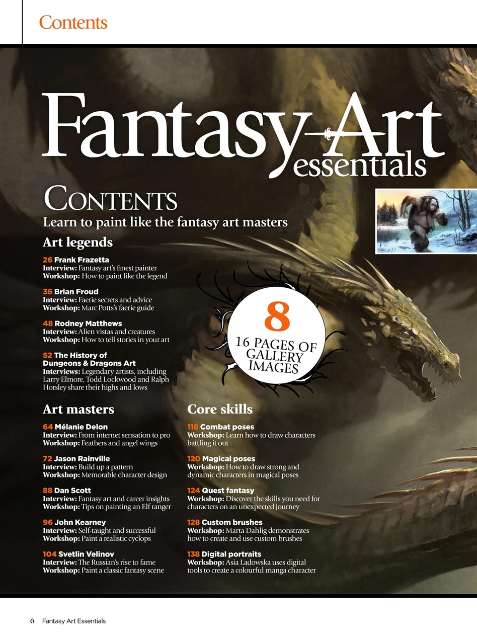 Creative Bookazine Fantasy Art Essentials Fourteenth Edition Back Issue