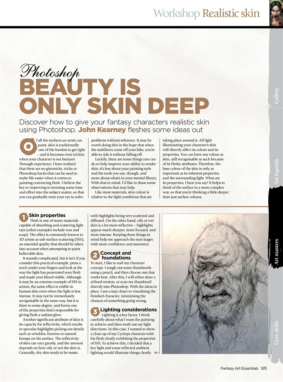 Creative Bookazine Fantasy Art Essentials Fourteenth Edition Back Issue