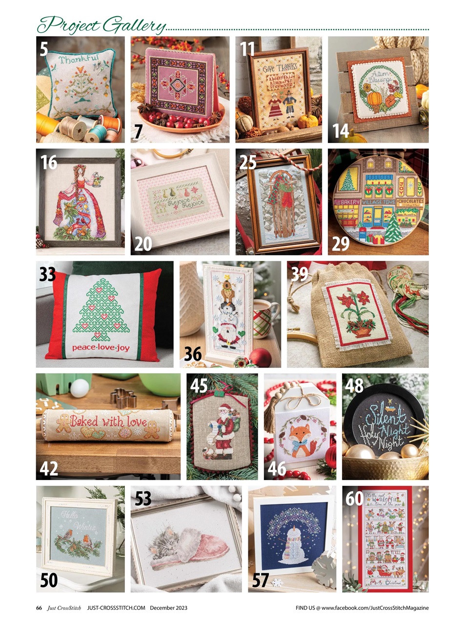 Just CrossStitch Magazine December 2023 Subscriptions Pocketmags