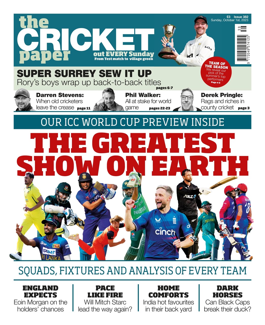 The Cricket Paper Magazine - 1st October 2023 Subscriptions | Pocketmags