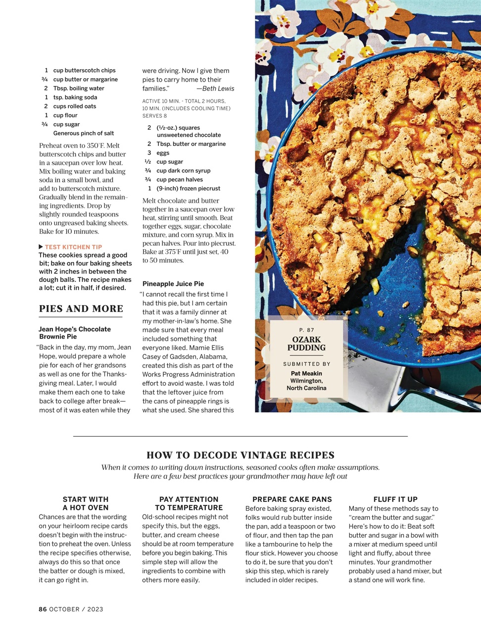 Southern Living Magazine October 2023 Back Issue