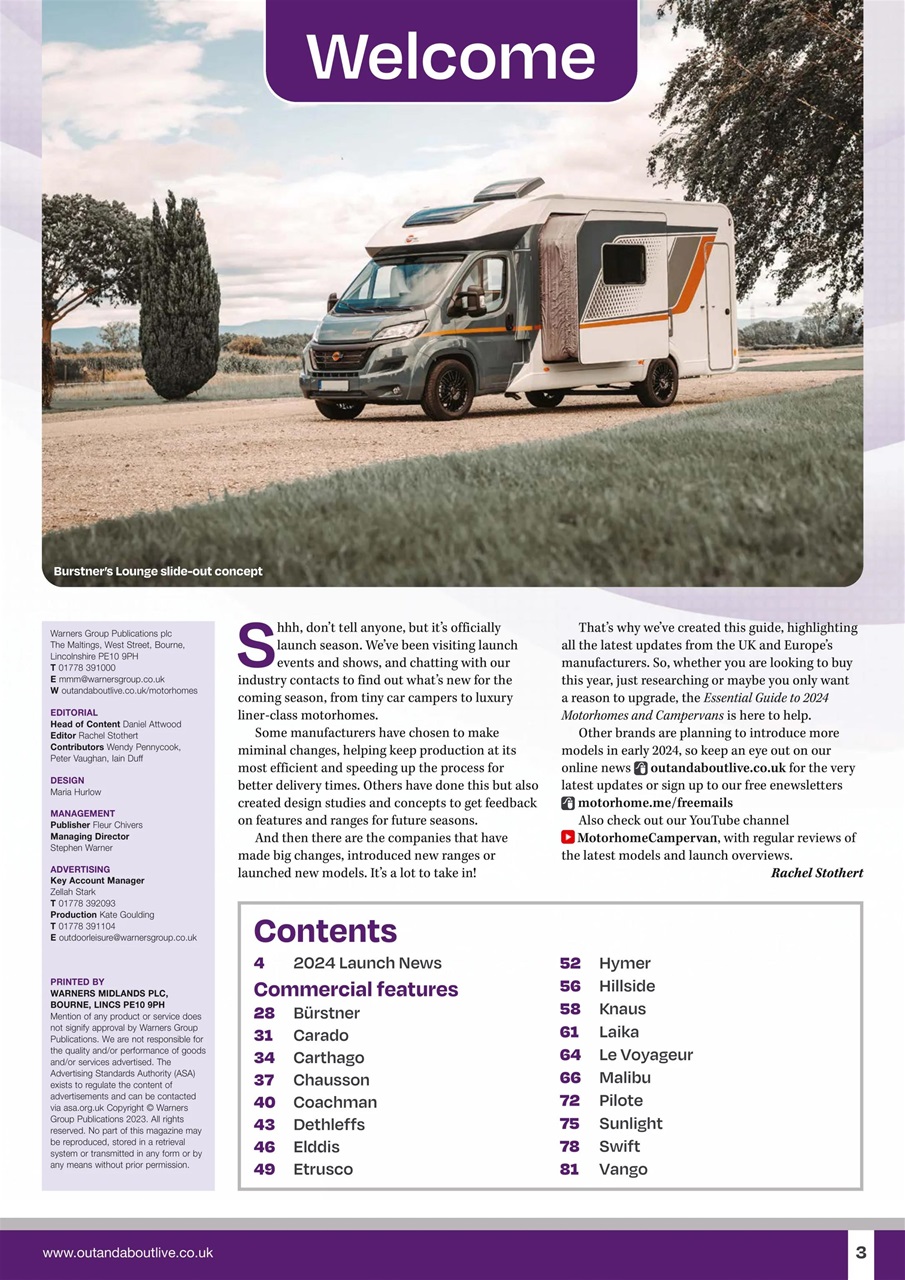 What Motorhome magazine The Essential Guide to 2024 Motorhomes and