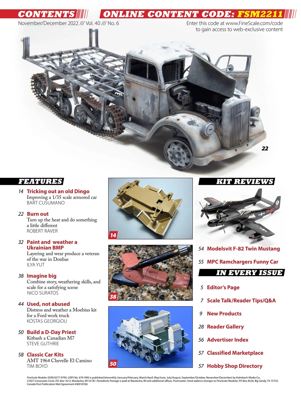 FineScale Modeler Magazine - Nov-22 Back Issue