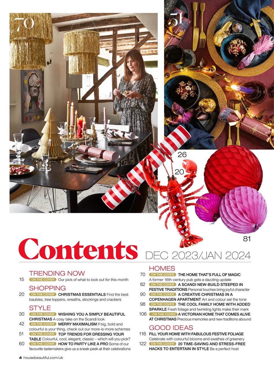 House Beautiful Magazine Dec 23 Jan 24 Subscriptions Pocketmags   0003 