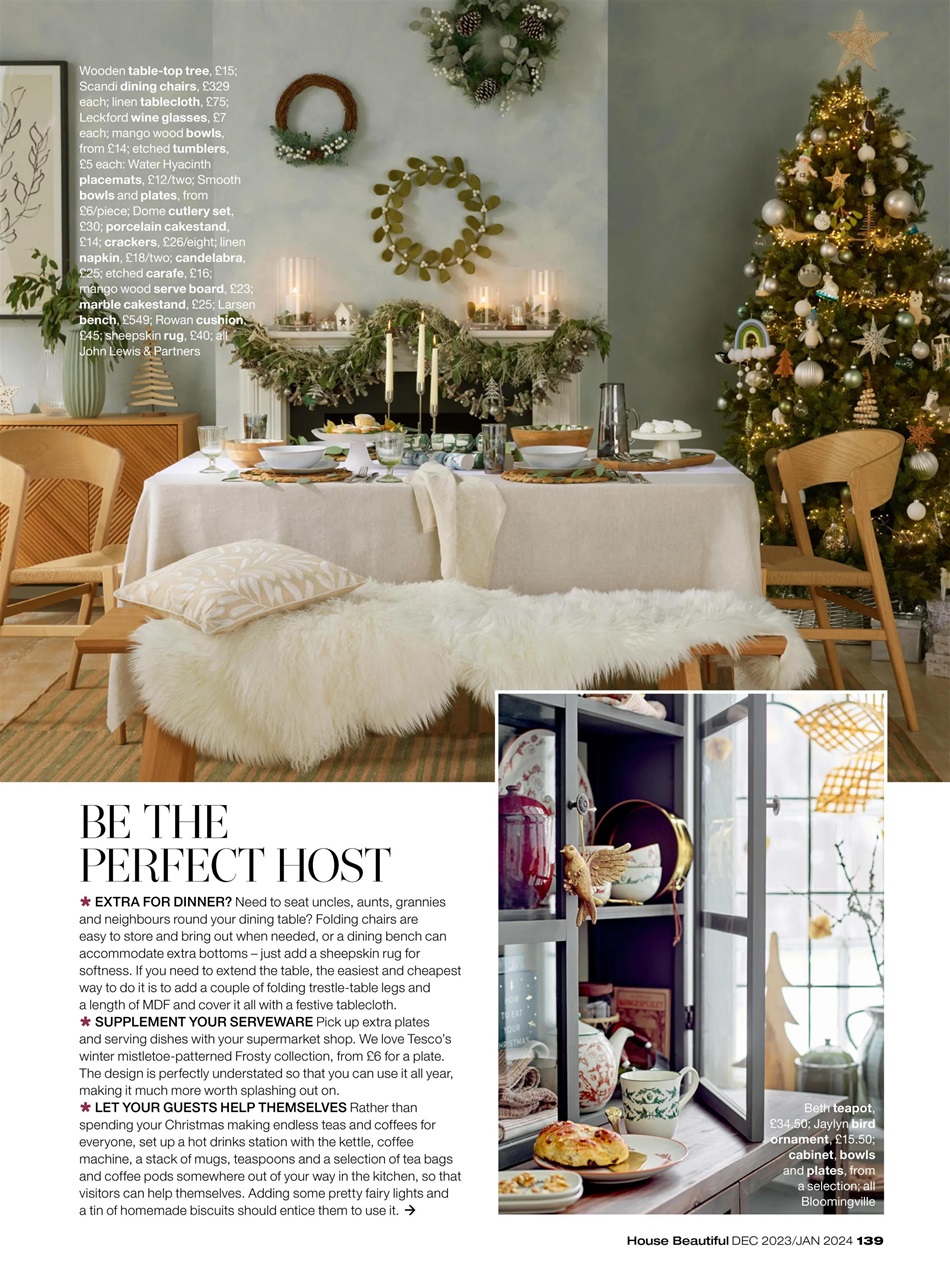 House Beautiful Magazine Dec 23 Jan 24 Subscriptions Pocketmags   0138 