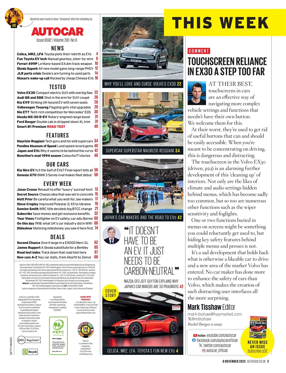 Autocar Magazine - 8-Nov-2023 Back Issue