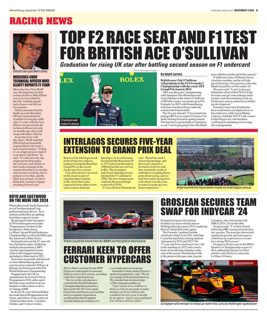 Motorsport News Magazine - 09 Nov 23 Back Issue