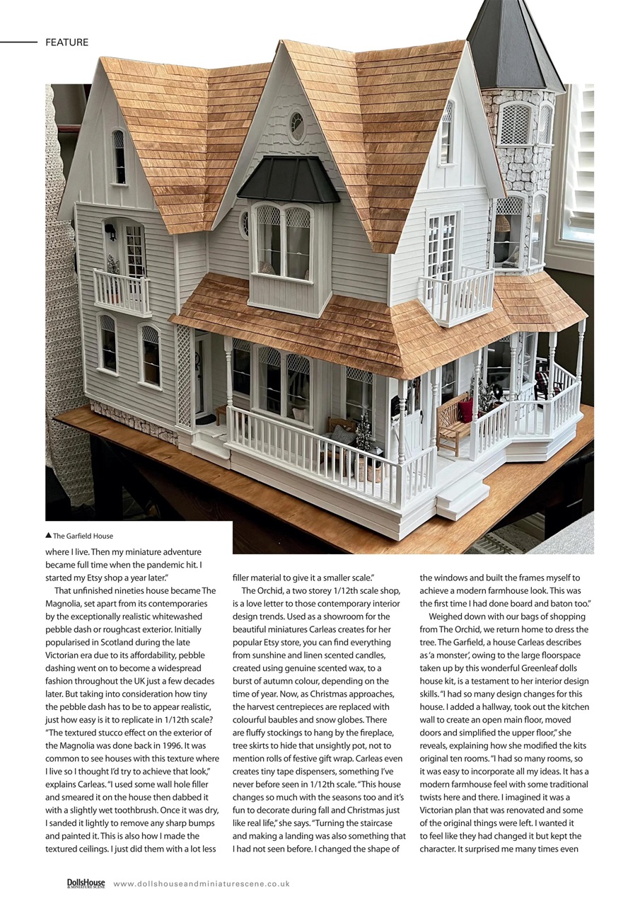 Dolls House and Miniature Scene Magazine Subscriptions and December