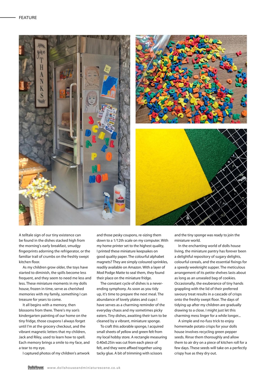 Dolls House and Miniature Scene Magazine Subscriptions and December