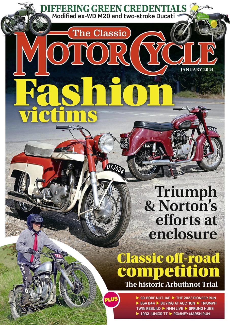 The Classic MotorCycle Magazine January 2024 Back Issue   0000 