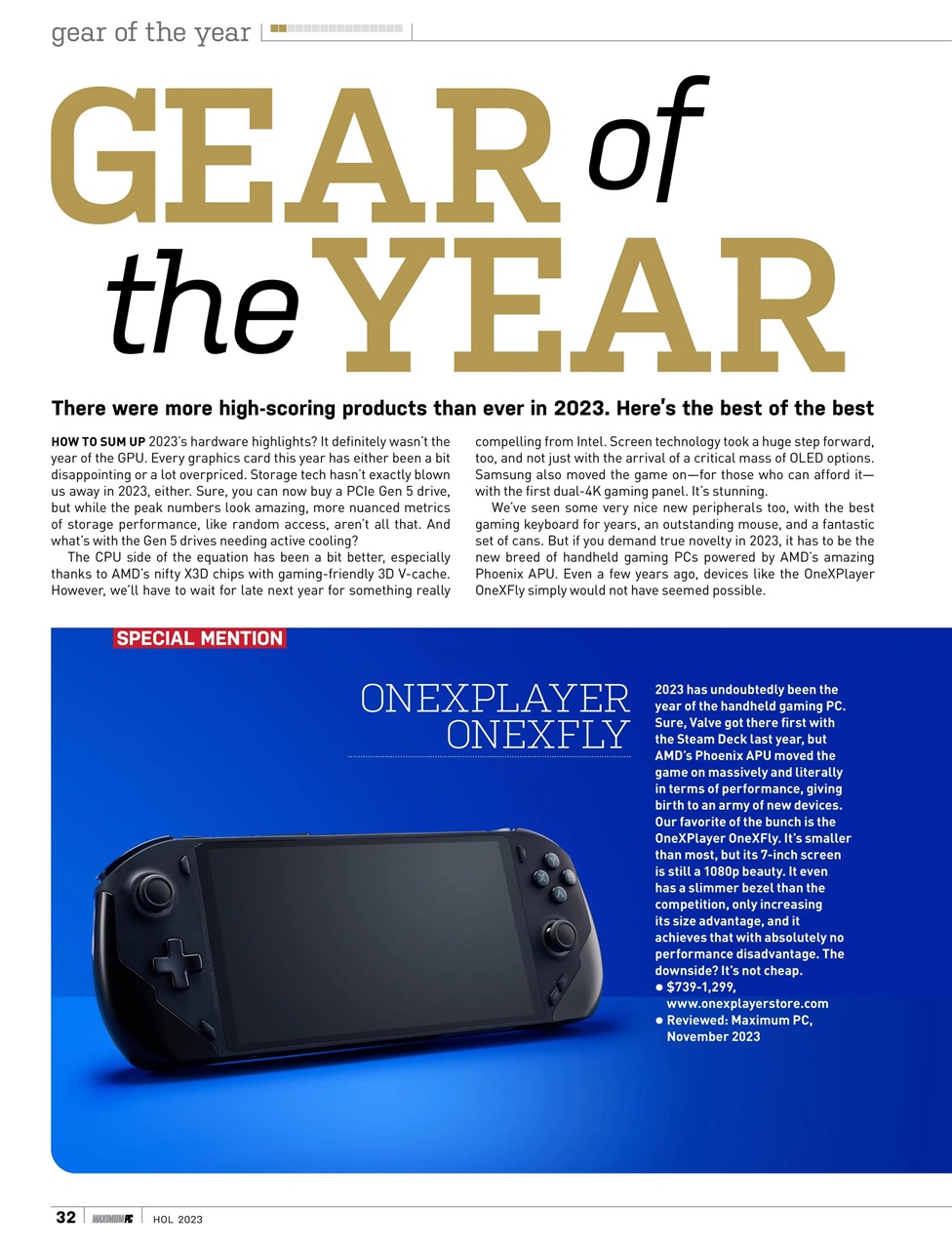 Maximum PC Magazine Holiday 2023 Back Issue