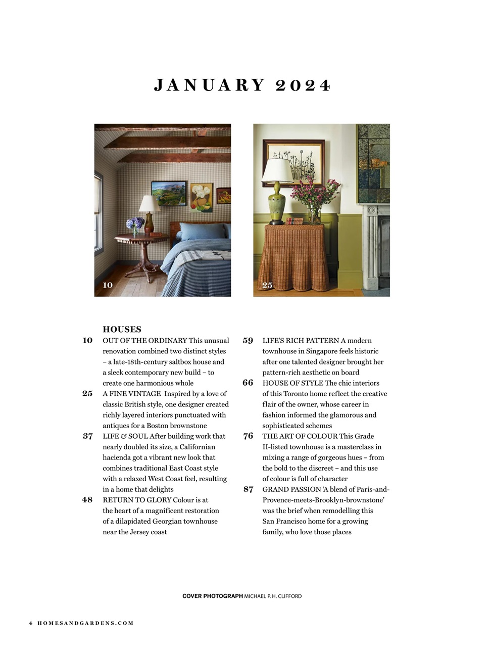 Homes Gardens Magazine January 2024 Subscriptions Pocketmags   0003 