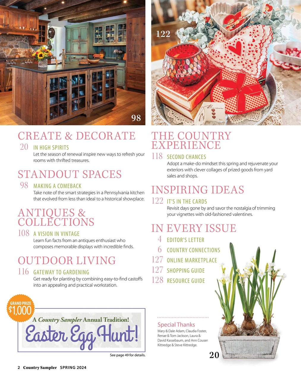 Country Sampler Magazine - Spring 2024 Subscriptions | Pocketmags