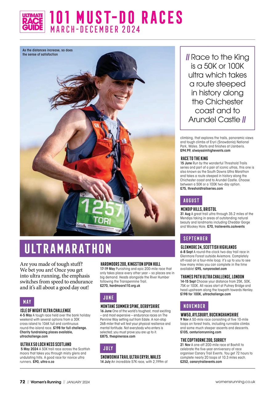 Women’s Running Magazine Jan 2024 Subscriptions Pocketmags