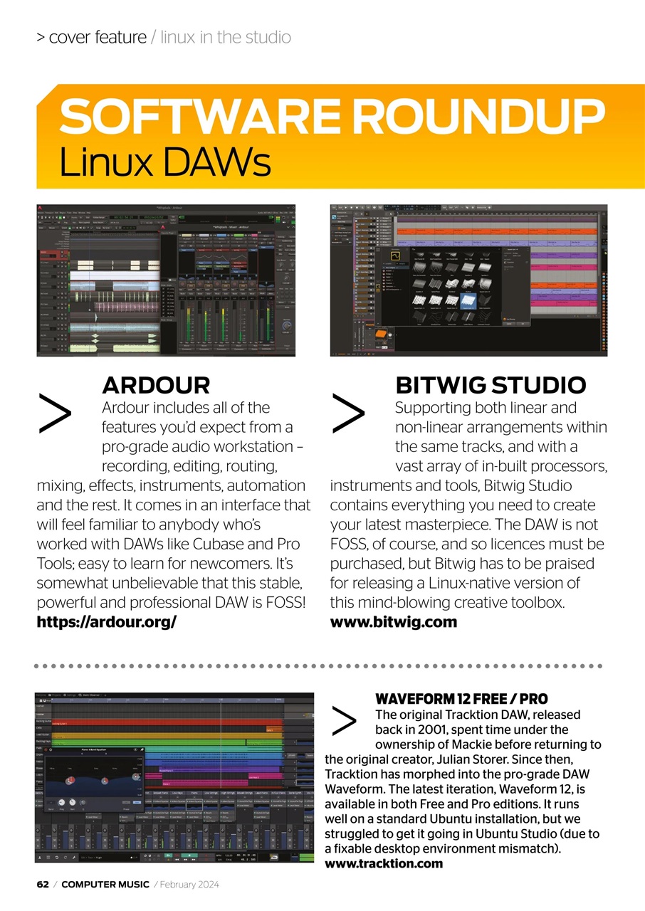 Computer Music Magazine February 2024 Back Issue