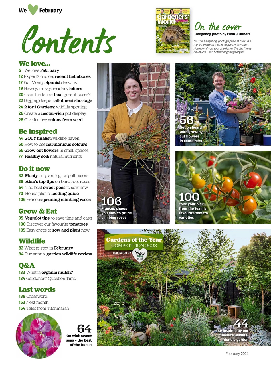 BBC Gardeners’ World Magazine - February 2024 Subscriptions | Pocketmags