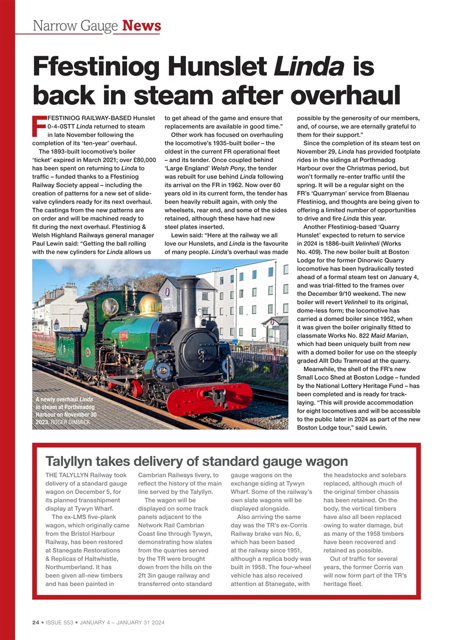 Steam Railway Magazine 553 Subscriptions Pocketmags