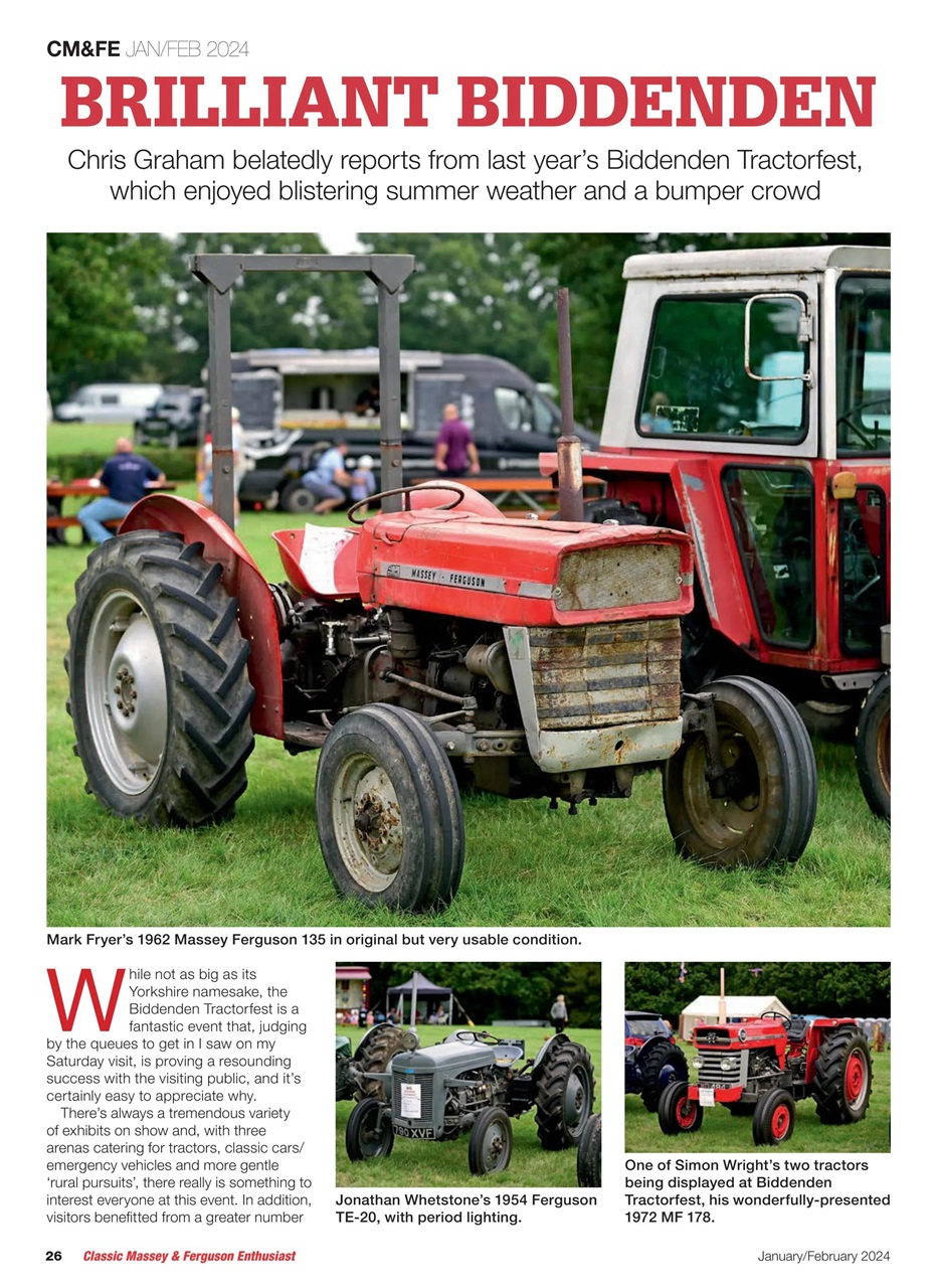 Classic Massey Magazine - Jan/Feb 24 Back Issue